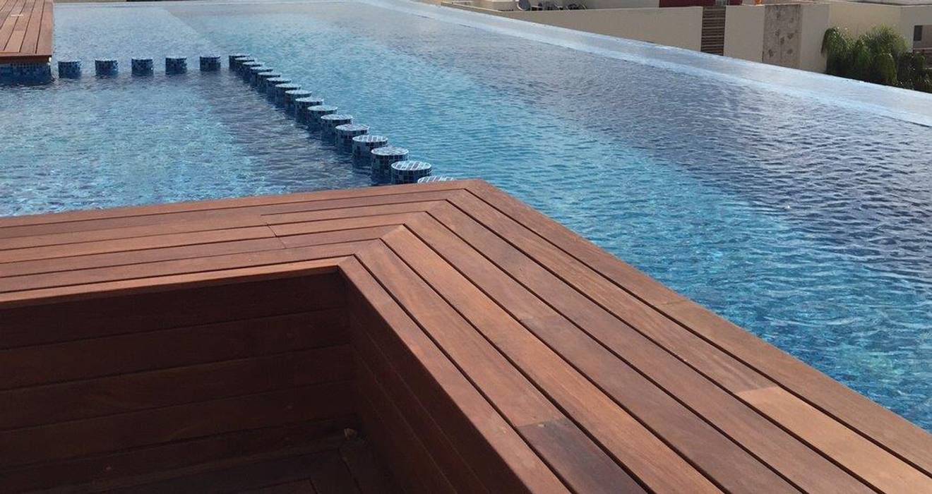 Las piscinas y albercas más hermosas, UG ARQUITECTOS UG ARQUITECTOS Infinity pool Tiles