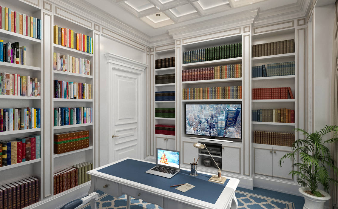 Study Room - 1 / Bilgah Villa Sia Moore Archıtecture Interıor Desıgn Eclectic style study/office Solid Wood Multicolored sia moore,turnkey project,fitout contractor,architectural,luxury design,amazing,designer,design,interior design,eclectic design,best design,perfect