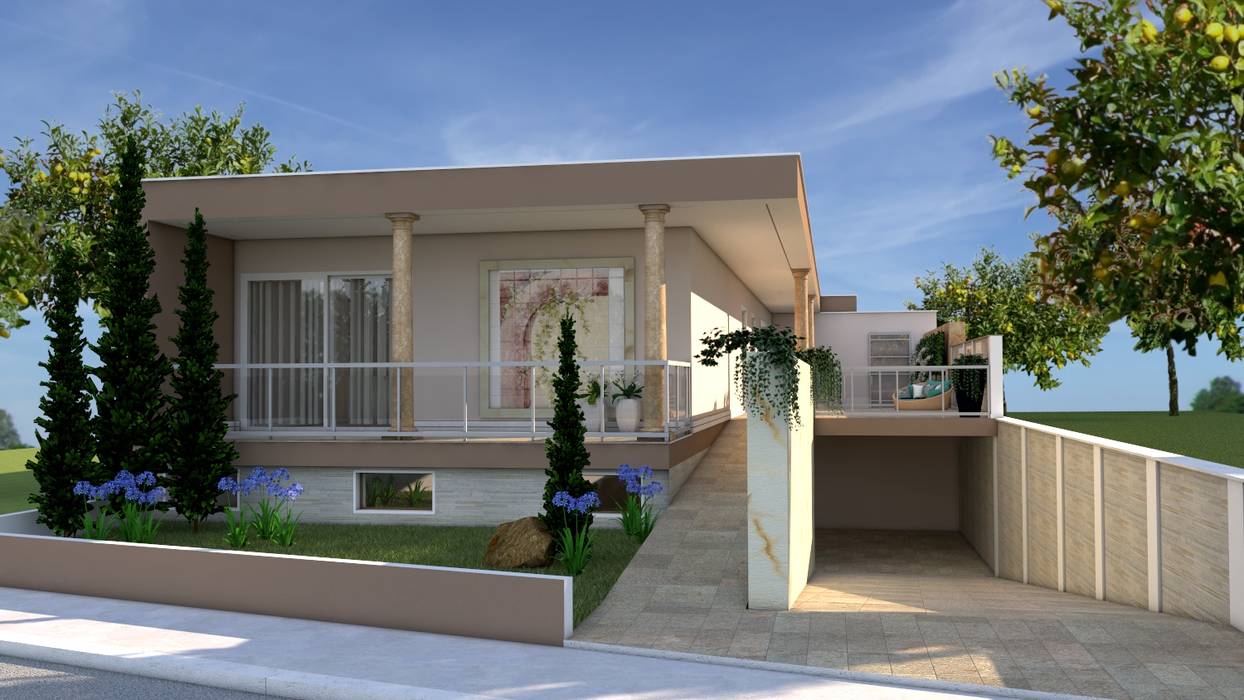 Residencia estilo clássico em Gaia, PROJETARQ PROJETARQ منزل عائلي صغير رخام