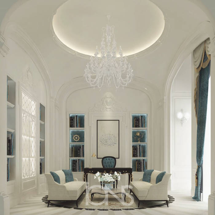 Gorgeous & Classy Office Room Design, IONS DESIGN IONS DESIGN Study/office Stone design ideas,decor,house design,luxury home,interior design,USA,Dubai,best design,Qatar,trends,home design,British monarchy