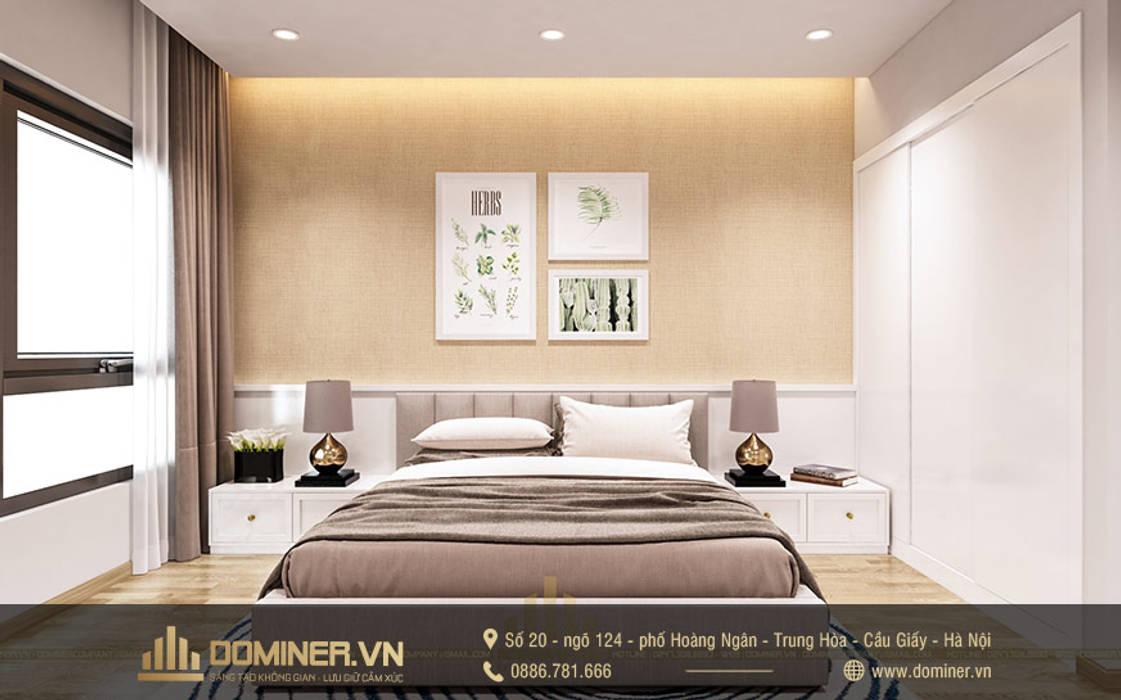 Phòng ngủ Master Thiết kế - Nội thất - Dominer