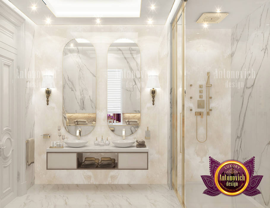 Big Extravagant Bathroom Design, Luxury Antonovich Design Luxury Antonovich Design