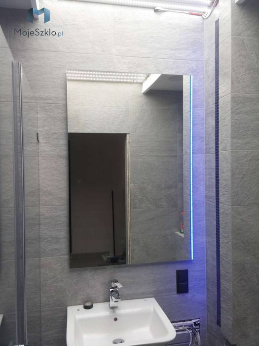 Lustro z poświatą LED, Moje Szkło Moje Szkło Modern Banyo Cam Aynalar