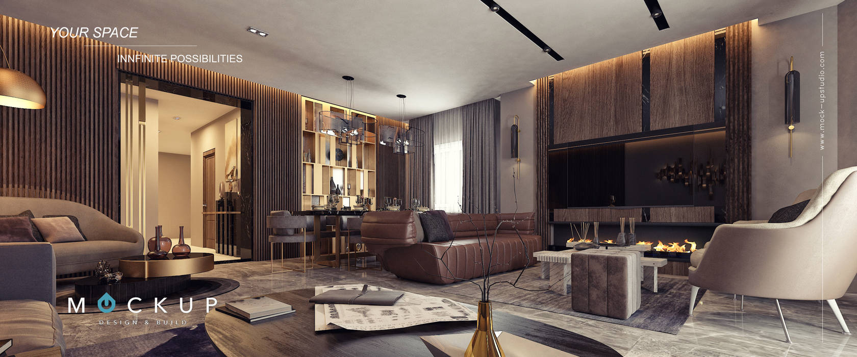 مدينة الشروق - القاهرة - مصر, Mockup studio Mockup studio Modern living room