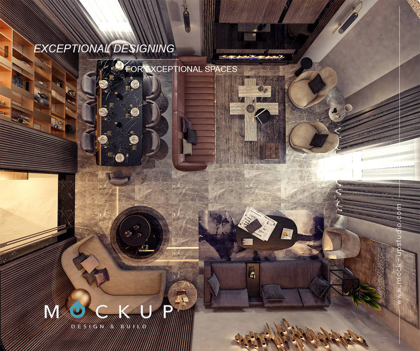 مدينة الشروق - القاهرة - مصر, Mockup studio Mockup studio Salas modernas