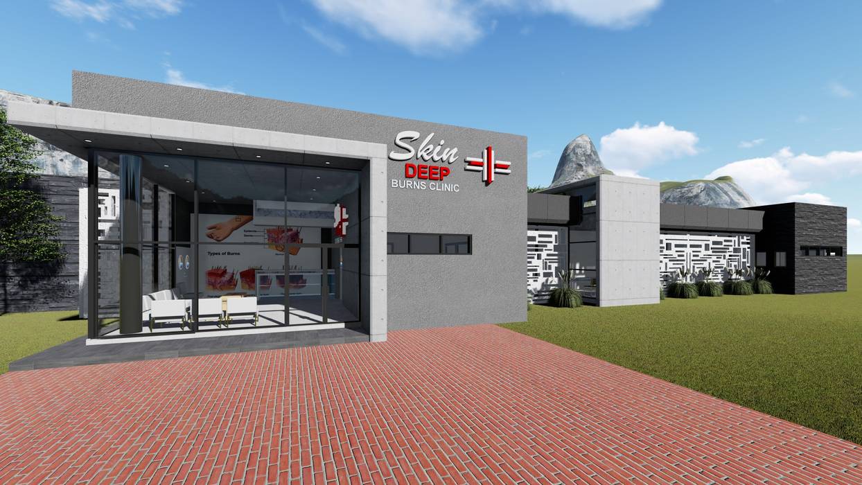 SKIN DEEP BURNS CLINIC, NDLOVU DESIGNS NDLOVU DESIGNS Commercial spaces Clinics