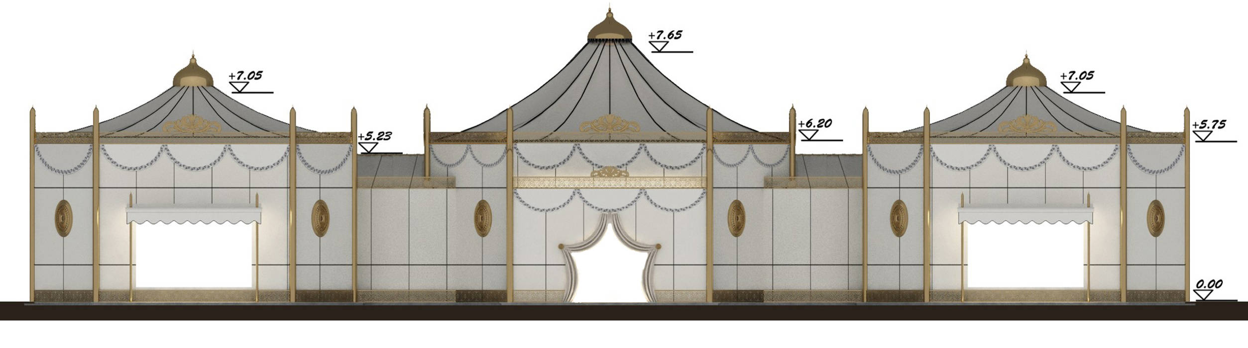 Cephe - 1 / Ramadan Majlis Sia Moore Archıtecture Interıor Desıgn Müstakil ev Metal ödüllü mimar,geleneksel tasarım