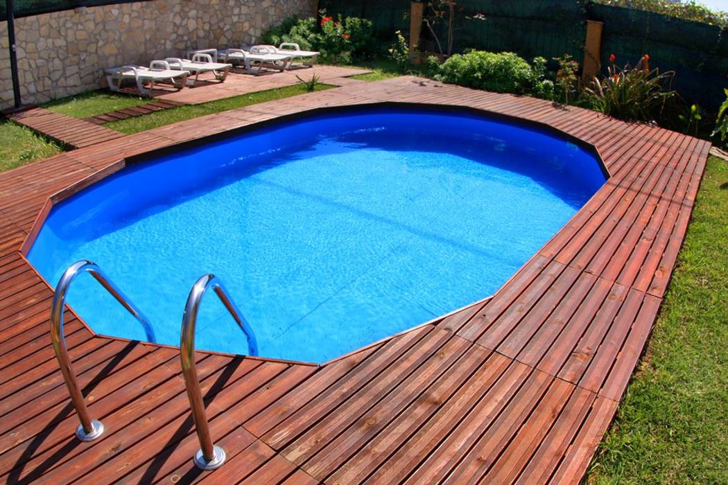 Comprar piscinas de acero desmontables Barcelona, Outlet Piscinas Outlet Piscinas สระในสวน เหล็ก