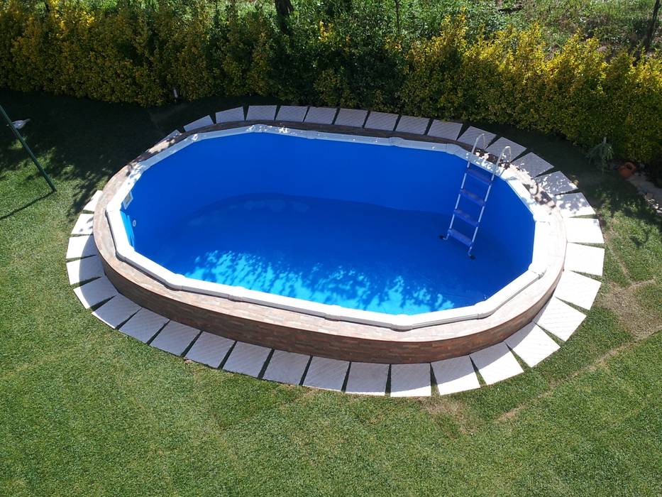 Comprar piscinas de acero desmontables Barcelona, Outlet Piscinas Outlet Piscinas 庭院泳池 鐵/鋼