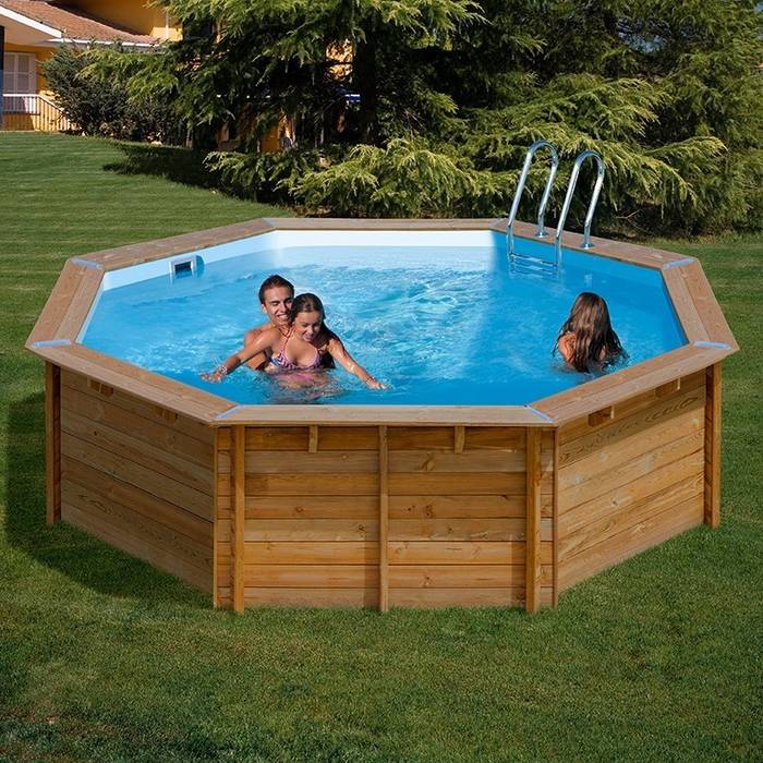 Piscina Sunbay Violette Outlet Piscinas Piletas de jardín Madera Acabado en madera