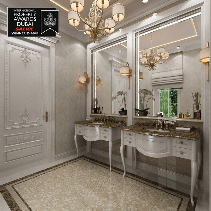 Misafir Banyo / Sitak Villa Sia Moore Archıtecture Interıor Desıgn Klasik Banyo Mermer banyo tasarım,mimarlık şirketleri