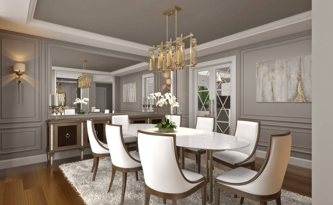 Dining Room / Hayat Villas Sia Moore Archıtecture Interıor Desıgn Ruang Makan Modern Parket Multicolored modern design,design concept