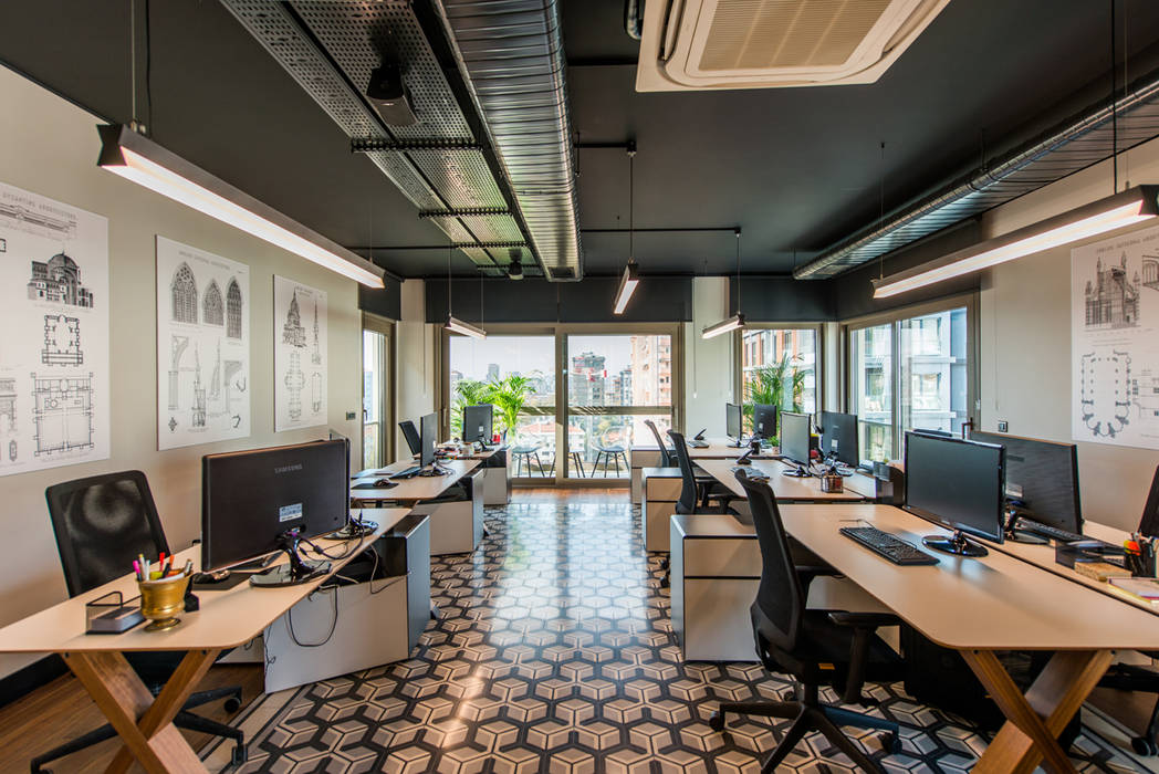 Office / Sia Moore Head Office Sia Moore Archıtecture Interıor Desıgn مساحات تجارية فلز شركات