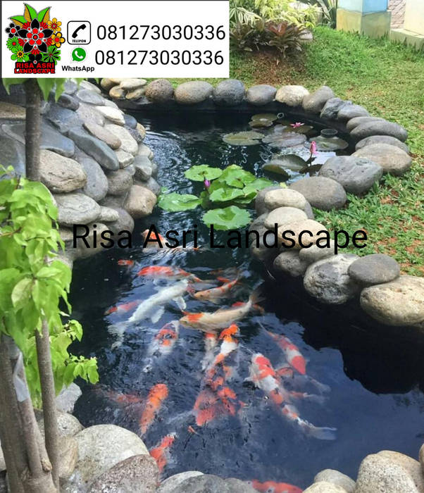 jasa pembuatan taman, kolam, vertical garden, carport batu sikat ampyangan, ornamen relif, batu alam, kolam koi, kolam renang di surabaya cv. riasla