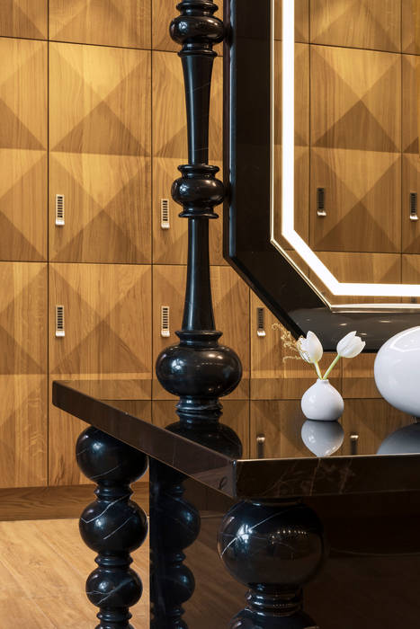 Marble Makeup Table / Mondrian Doha Sia Moore Archıtecture Interıor Desıgn Espaços comerciais Mármore Hotéis