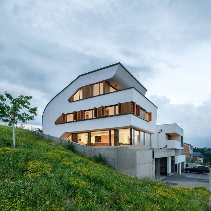 Haus S, Henecka Architekten BDA Henecka Architekten BDA Detached home Wood Wood effect