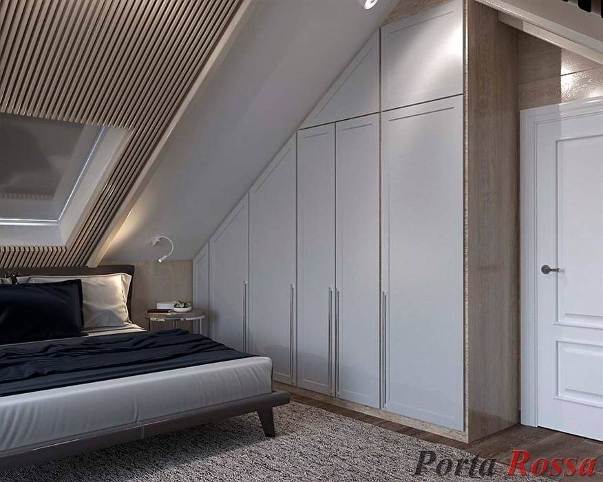 Приватный будинок в с. Забір'я, Дизайн студія "Porta Rossa" Дизайн студія 'Porta Rossa' Спальня interiordesign,,дизайнинтерьера