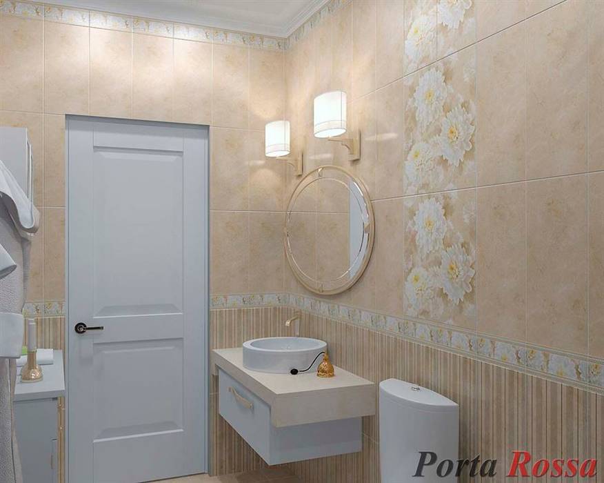 Приватный будинок в с. Забір'я, Дизайн студія "Porta Rossa" Дизайн студія 'Porta Rossa' Scandinavian style bathroom