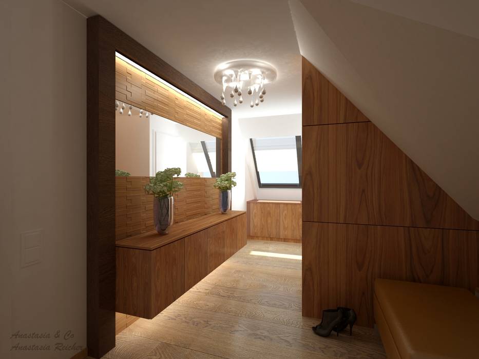 Vorraum Eco Design Moderner Flur Diele Treppenhaus Von Anastasia Reicher Interior Design Decoration In Wien Modern Holz Holznachbildung Homify