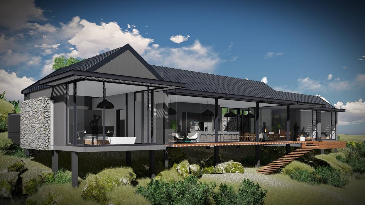 House Voet, Juan Pretorius Architecture PTY LTD Juan Pretorius Architecture PTY LTD منازل زجاج