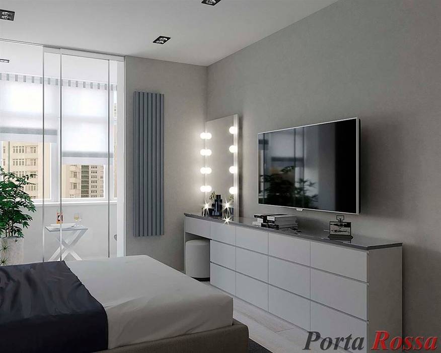 Квартира в ЖК "NEW YORK Concept House", Дизайн студія "Porta Rossa" Дизайн студія 'Porta Rossa' Спальня дизайнинтерьера,,interiordesign