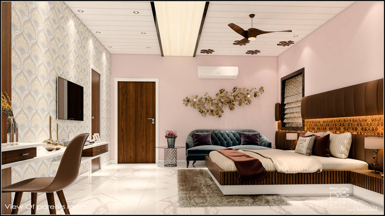 The modern Touche, Raj Creation Raj Creation Eclectic style bedroom