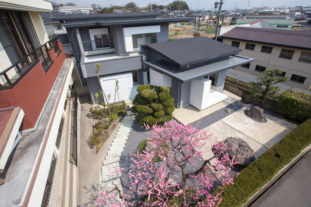 House YO, 1-1 Architects 一級建築士事務所 1-1 Architects 一級建築士事務所 Jardines japoneses