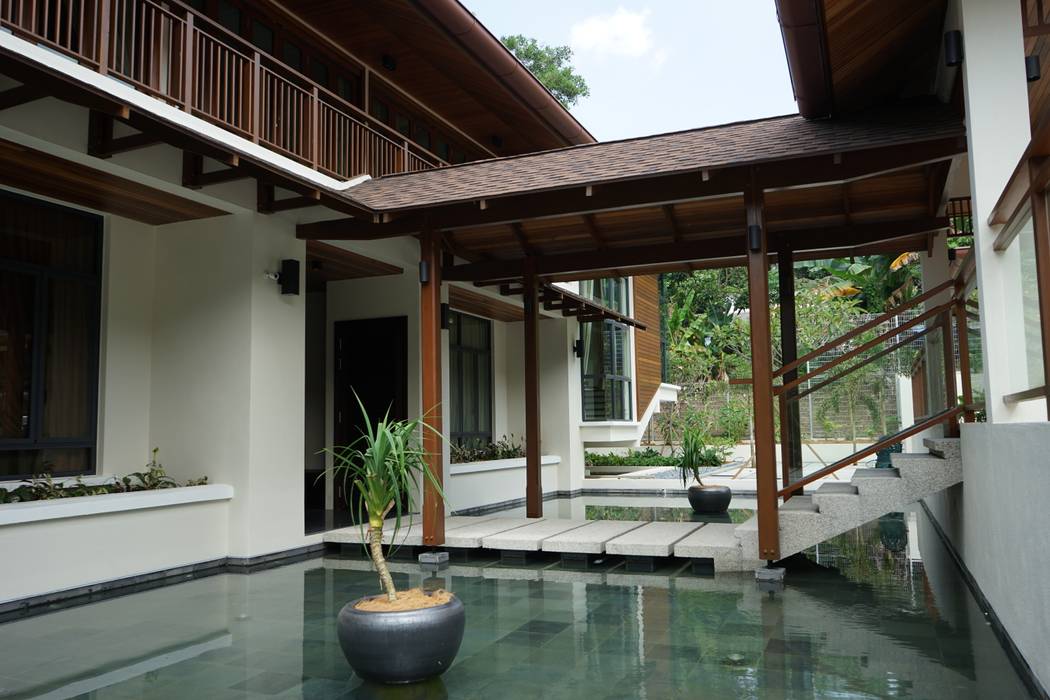 Luxury Bungalow In Sungai Penchala Kuala Lumpur, Mode Architects Sdn Bhd Mode Architects Sdn Bhd Tropical style houses