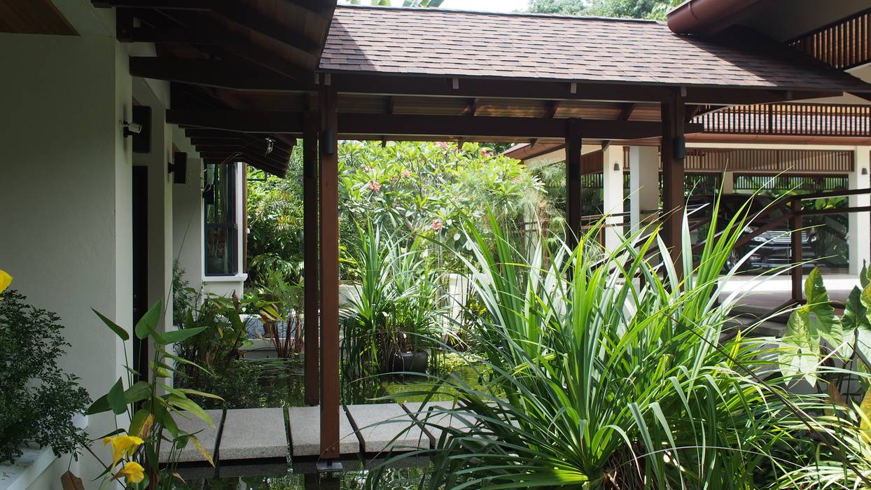 Luxury Bungalow In Sungai Penchala Kuala Lumpur, Mode Architects Sdn Bhd Mode Architects Sdn Bhd Tropical style gardens