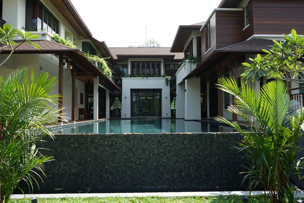 Luxury Bungalow In Sungai Penchala Kuala Lumpur, Mode Architects Sdn Bhd Mode Architects Sdn Bhd Tropical style houses