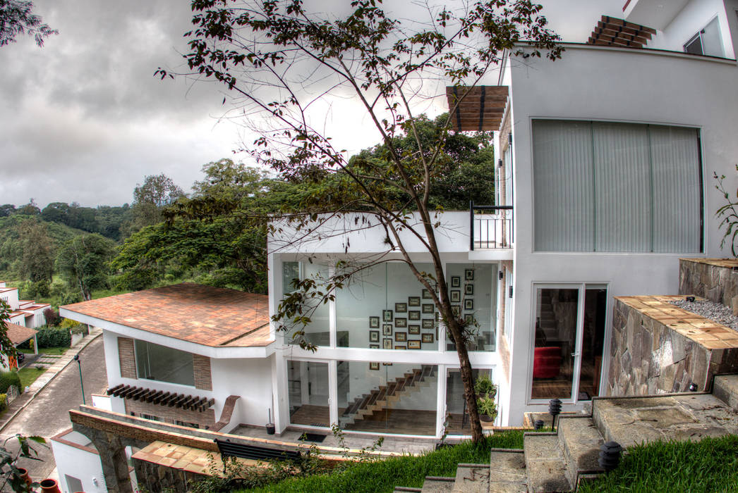 CASA COATEPEC , GRUPO WALL ARQUITECTURA Y DISEÑO SA DE CV GRUPO WALL ARQUITECTURA Y DISEÑO SA DE CV 계단 돌