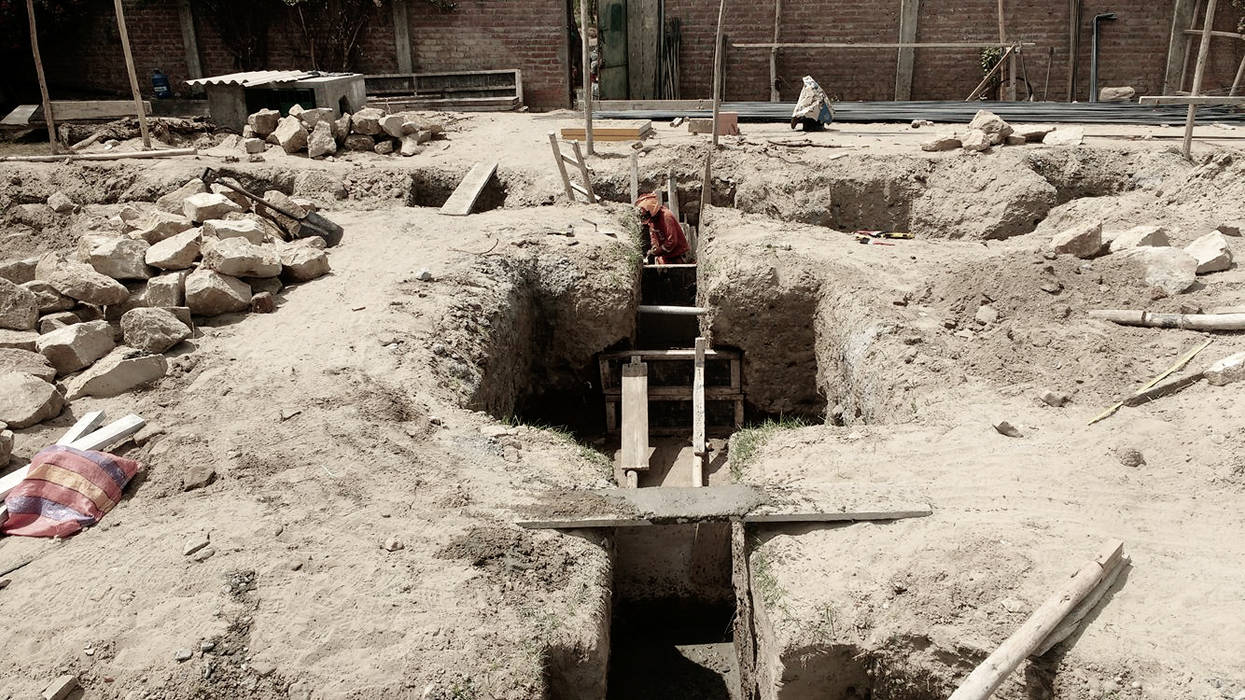 Escavaciones Marcelo Juárez Trelles Jardines de invierno de estilo moderno