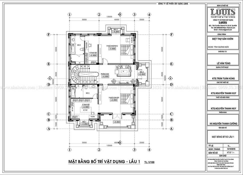 THIẾT KẾ KIẾN TRÚC BIỆT THỰ TÂN CỔ ĐIỂN SIÊU SANG TẠI QUẢNG NGÃI, Công Ty Thiết Kế Xây Dựng LOUIS Công Ty Thiết Kế Xây Dựng LOUIS