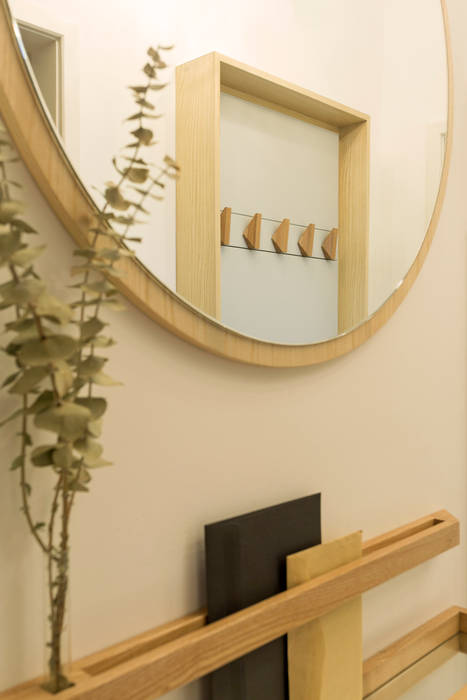 Corredores, halls e escadas ecléticos por BL Design Arquitectura e Interiores Eclético Madeira Efeito de madeira