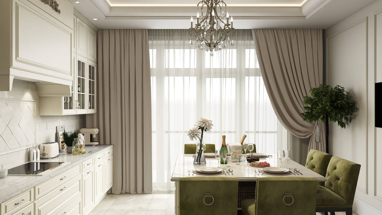 P_appartments, mlynchyk interiors mlynchyk interiors Classic style kitchen