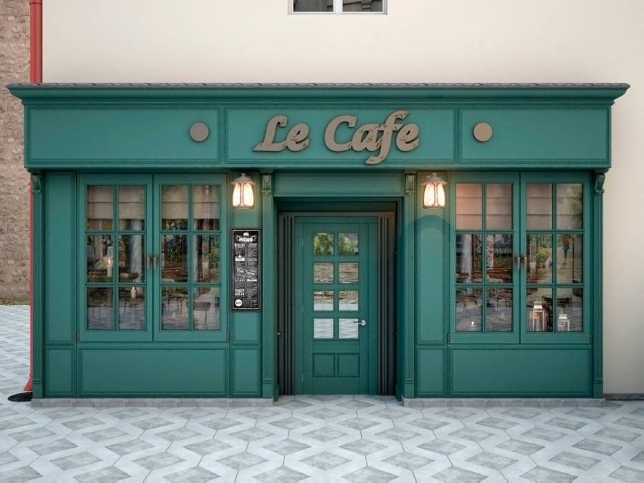 Le Cafe , ekovaleva.prodesign ekovaleva.prodesign مساحات تجارية بار/ ملهى ليلي