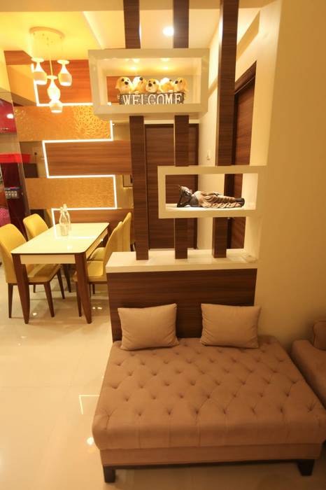 2 BHK home in Thakurli, Mumbai , Square 4 Design & Build Square 4 Design & Build Livings modernos: Ideas, imágenes y decoración