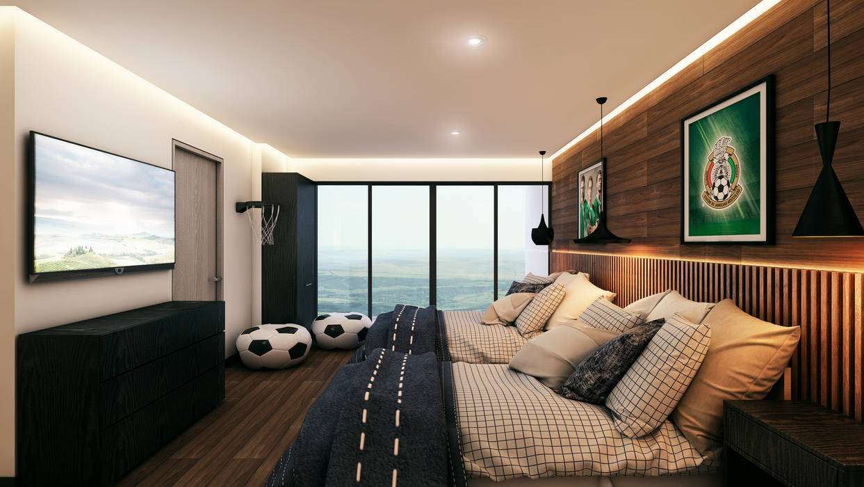 Residence bosque real dormitorios infantiles modernos de arquify