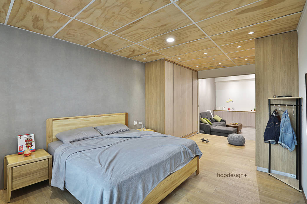 主臥房空間 森畊空間設計 Small bedroom Wood-Plastic Composite