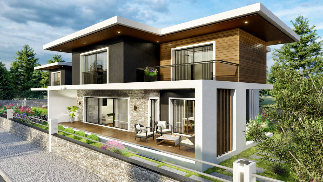 Çanakkale - Villa ANTE MİMARLIK Villa villa tasarım,dış cephe,cephe kaplama,bahçe mobilyası,dış cephe aydınlatma