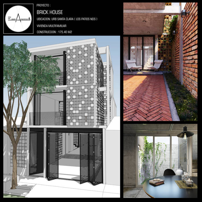 BRICK HOUSE, ESQUEMA ARQUITECTURA ESQUEMA ARQUITECTURA Multi-Family house Bricks