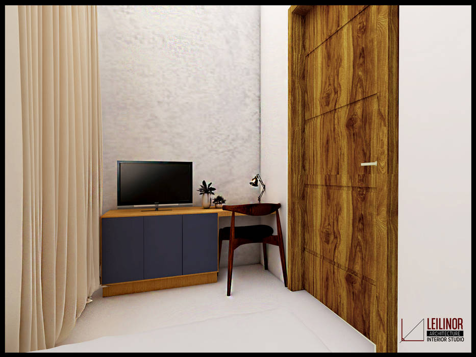 tiny house industrial, CV Leilinor Architect CV Leilinor Architect Small bedroom