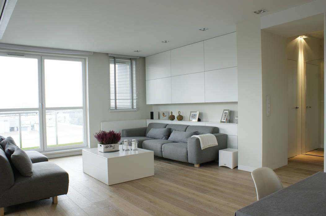 130m2 - żoliborz, t design t design Livings de estilo escandinavo