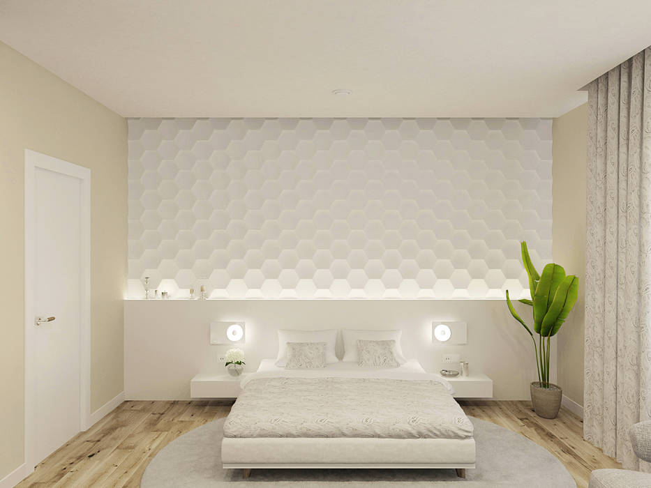 Частный дом в Юкках, Wide Design Group Wide Design Group Minimalist bedroom