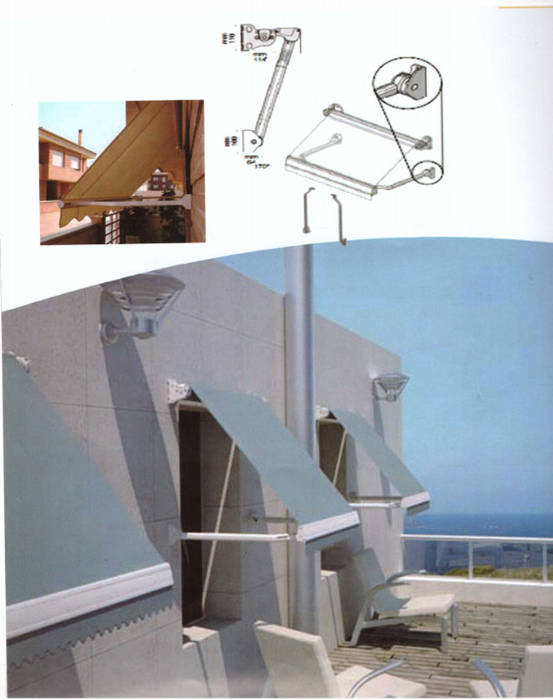 Toldos en Barcelona. Tipologia y materiales, TOLDOS CLOT, S.L. TOLDOS CLOT, S.L. Taman Modern Greenhouses & pavilions