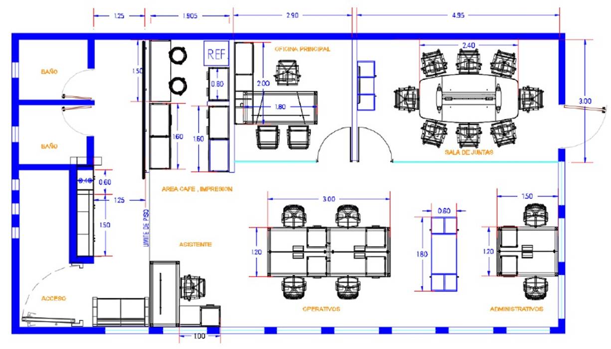 Planos del Proyecto GREAT+MINI Estudios y despachos modernos Compuestos de madera y plástico