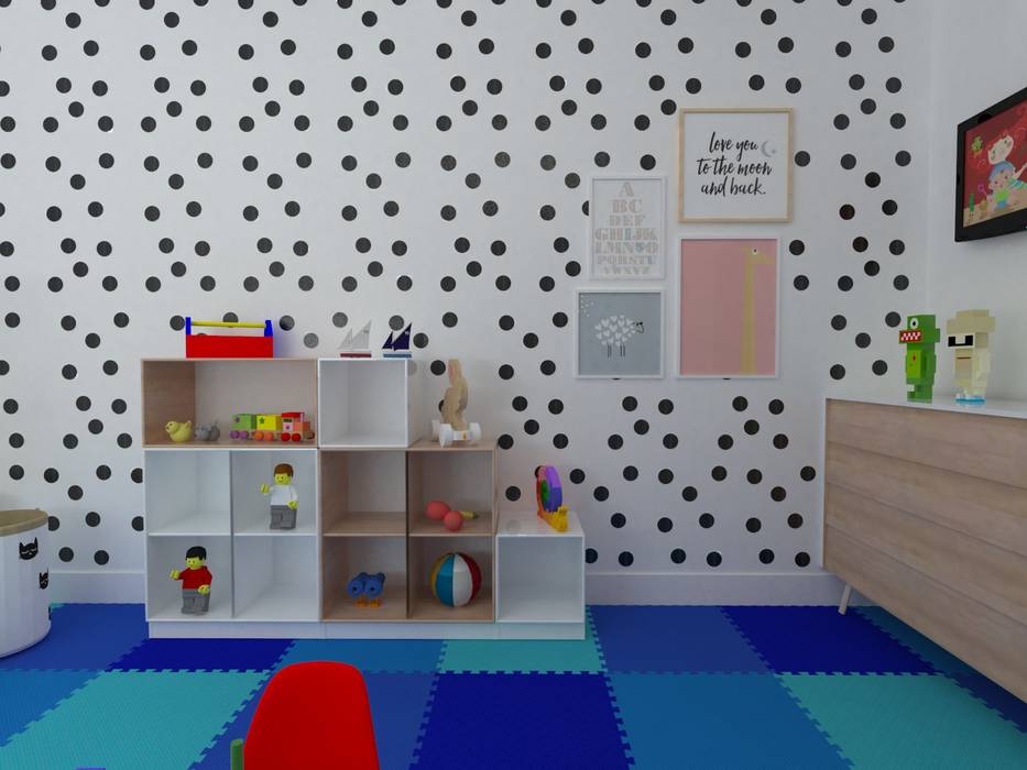 Quarto infantil Montessori, Vanessa Milanez Interiores Vanessa Milanez Interiores غرف الرضع