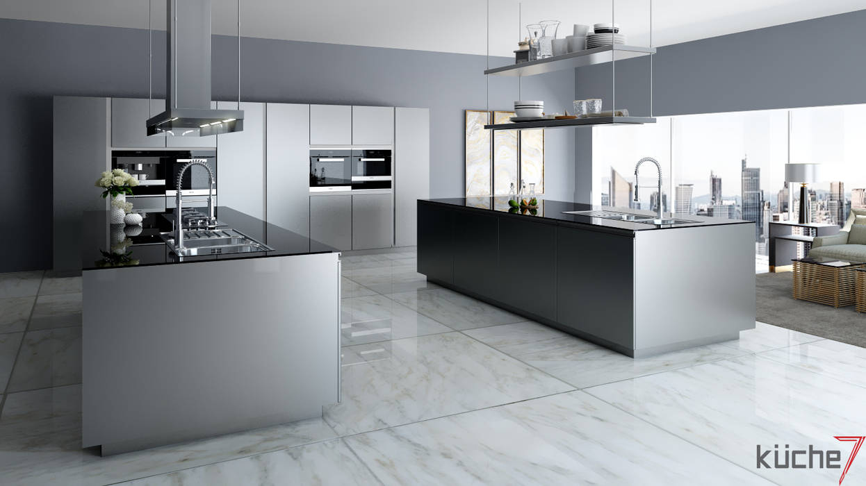 Luxury kitchens that outclasses all other kitchens you've seen, Küche7 Küche7 Moderne keukens IJzer / Staal