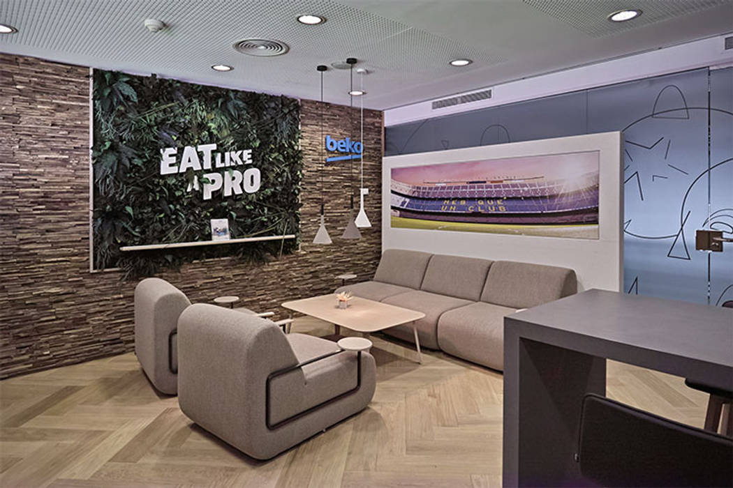 Sala Lounge de Beko en el Camp Nou (3) Cubiñá, muebles de diseño en Barcelona Espacios comerciales Estadios