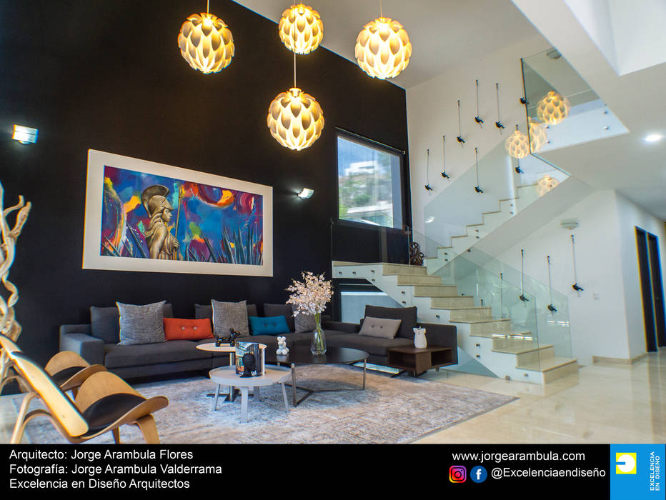 Casa La Nogalera, Excelencia en Diseño Excelencia en Diseño Living room